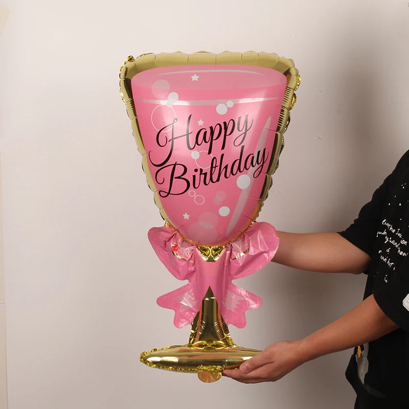 Champagne Goblet Helium Balloon