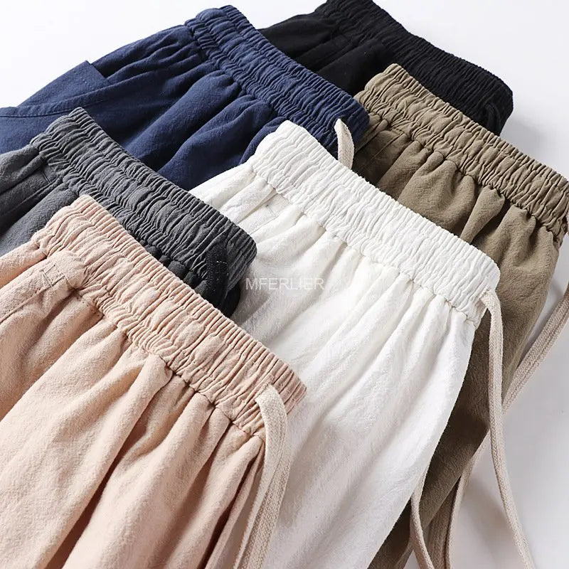 Men’s Plus Size Cotton Summer Pants