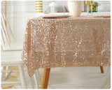 Sequin Rose Gold Tablecloth