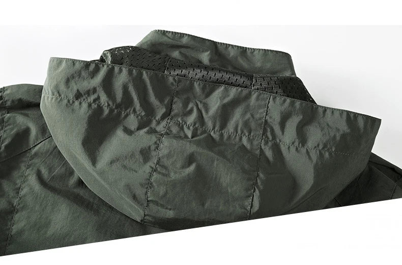 Men’s Waterproof Hooded Windbreaker
