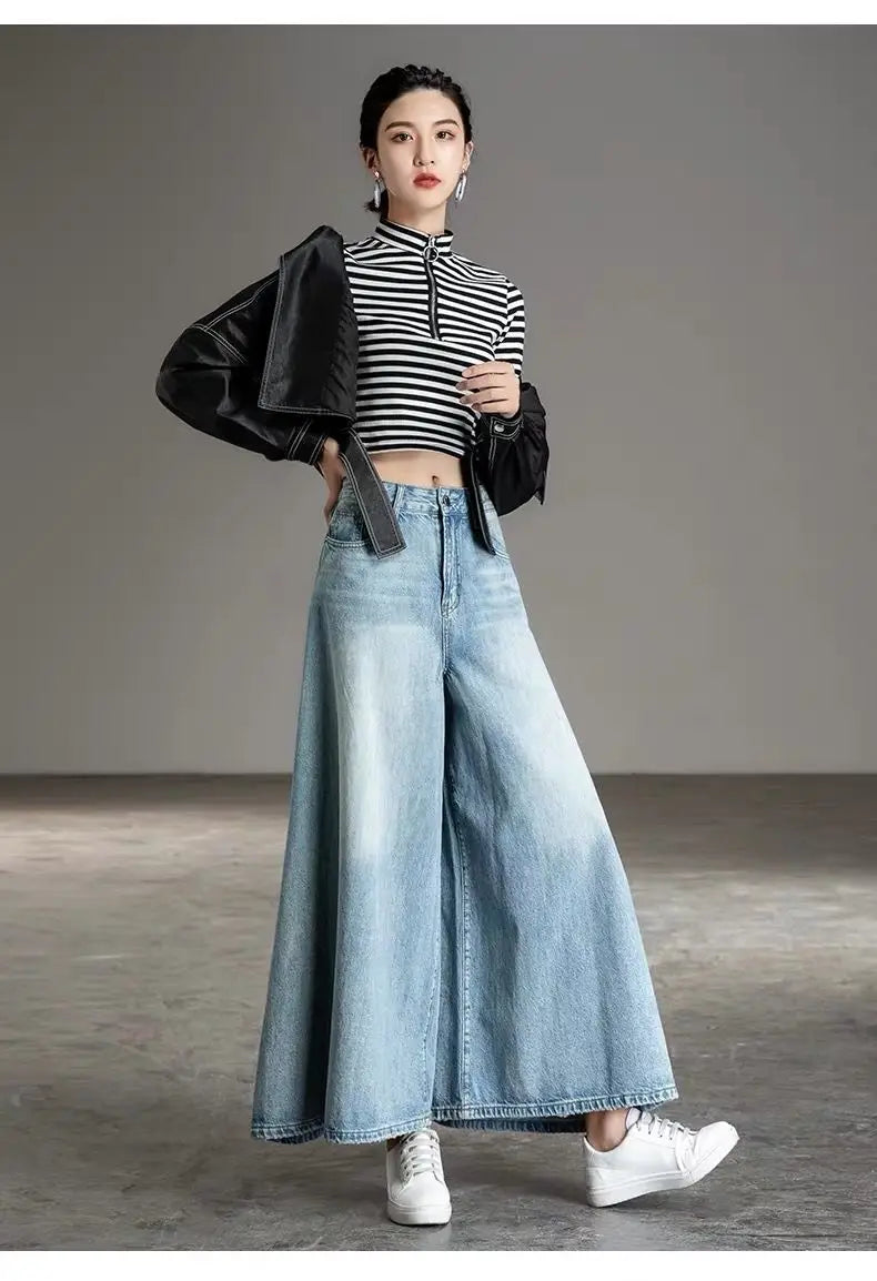 Women Vintage Baggy Summer Jeans