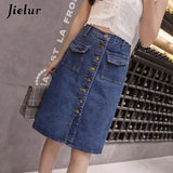 KstyleClassic™ – High Waist Pocket Skirt (S-5XL, Button Design)