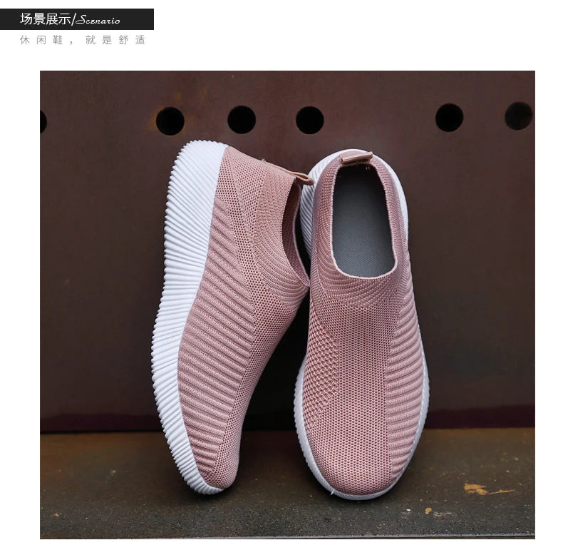 Women's Vulcanized Slip-On Sneakers