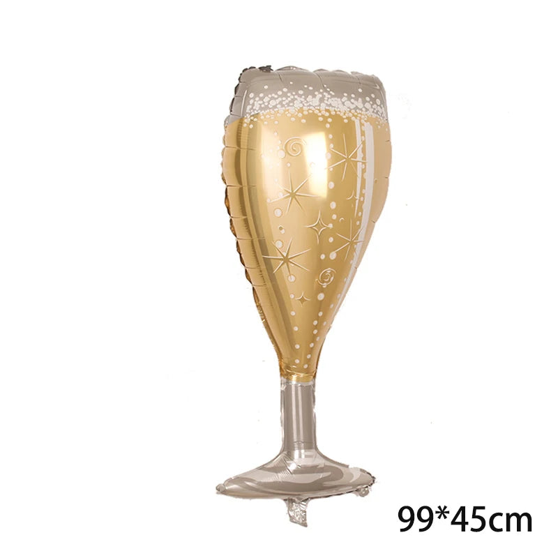 Champagne Goblet Helium Balloon
