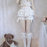 Women's Lolita Lace Pumpkin Shorts