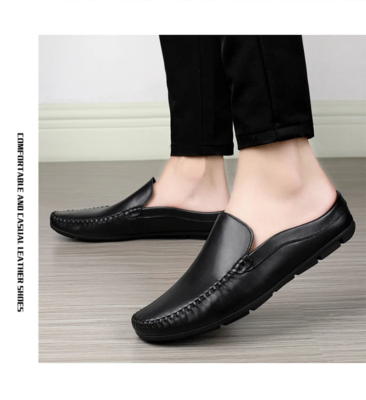 Men’s Summer Leather Mules