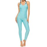 GymHalo™ – Backless Halter Skinny Jumpsuit (Fitness-Focused, Breathable & Bold)
