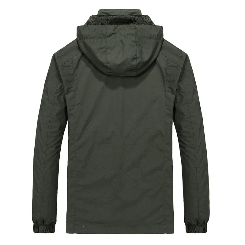 Men’s Waterproof Hooded Windbreaker