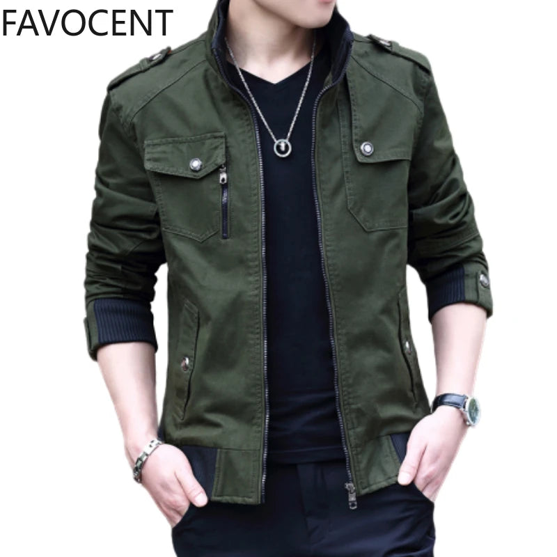 Men’s Army Military Bomber Jacket