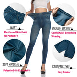 Women Printed Denim Leggings