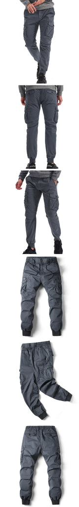 Men's Plus Size Cargo Jogger Pants – Cotton Full Length