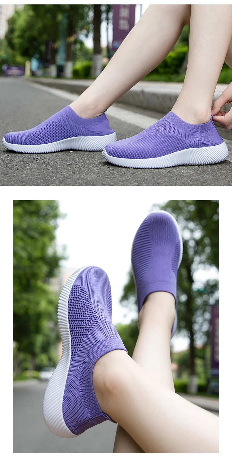 Women's Vulcanized Slip-On Sneakers