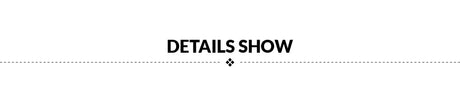 Text image displaying the phrase 'DETAILS SHOW', emphasizing product features and specifications.
