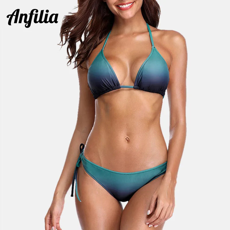 Gradient Halter Bikini