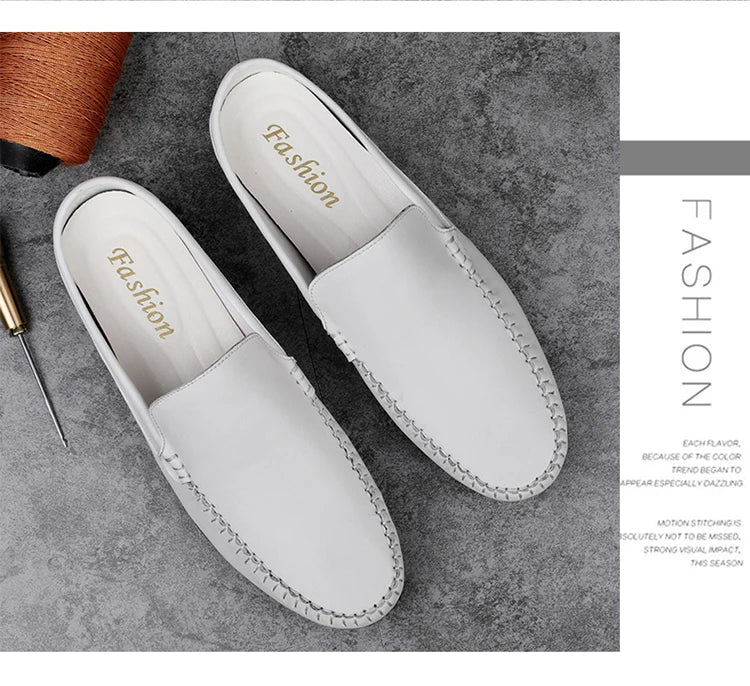 Men’s Summer Leather Mules