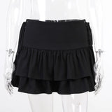 Women Goth Bandage Mini Skirt