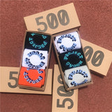 Men 3D Letter Socks 3 Pairs/Box