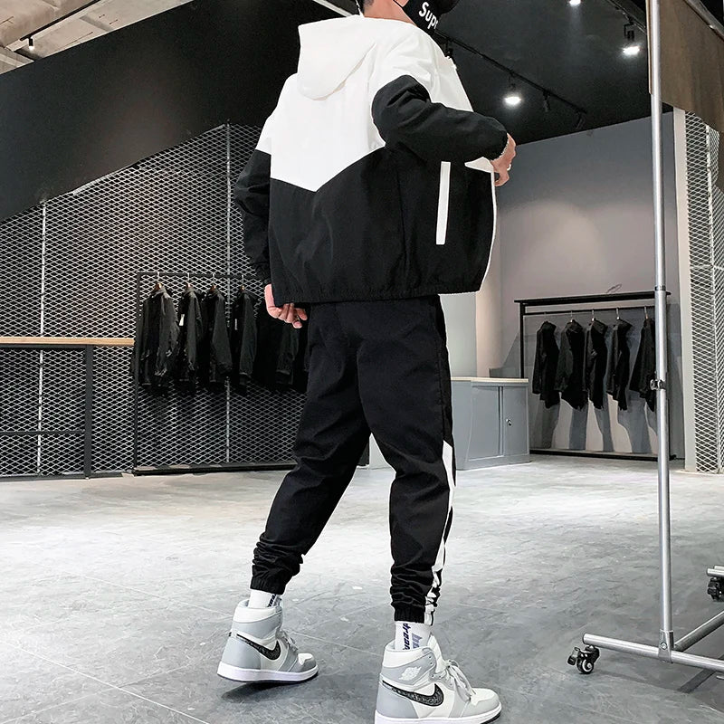 Men's Hooded Jogger Tracksuit