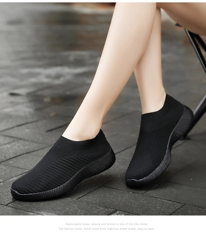 Women's Vulcanized Slip-On Sneakers