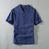 Men's Plus Size Linen Tracksuit Set