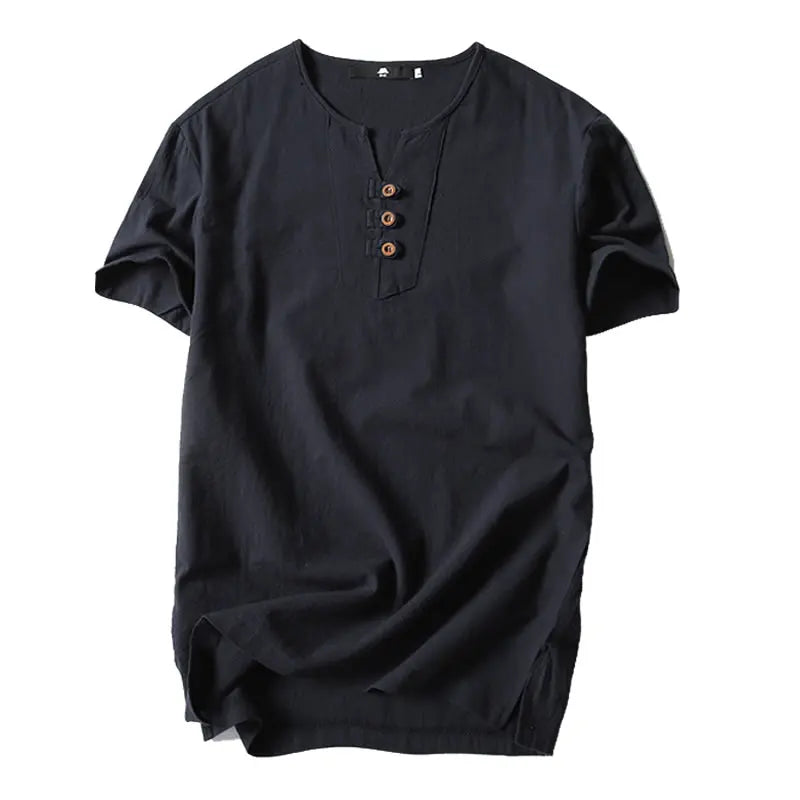 Men's Plus Size Linen T-Shirt – Oversized Summer Fit