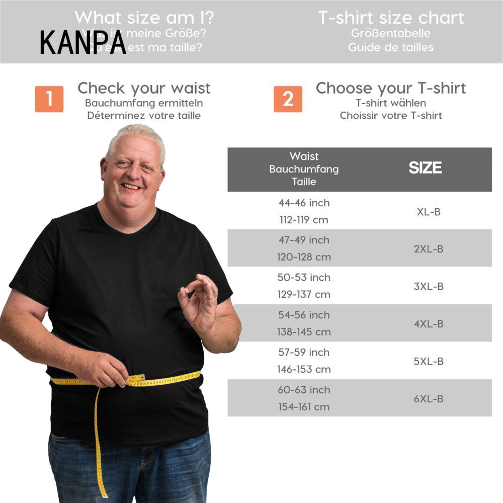 Men's Oversized Plus Size T-Shirt – Short Sleeve