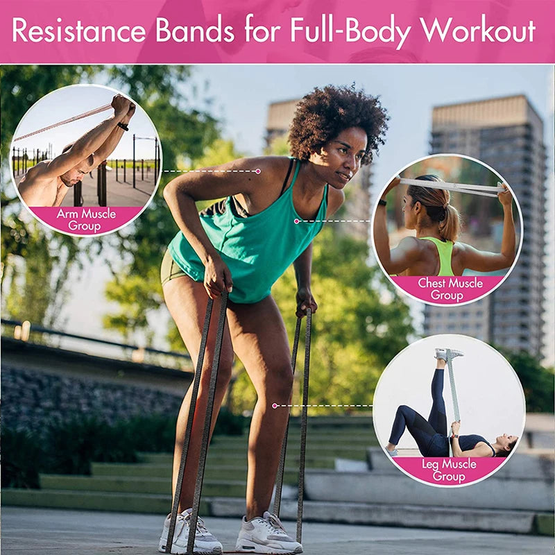 Fitness Resistance Bands Set
