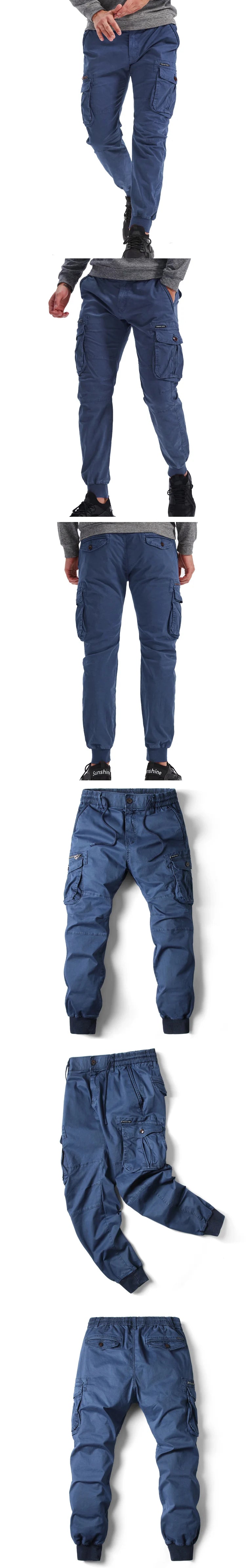 Men's Plus Size Cargo Jogger Pants – Cotton Full Length
