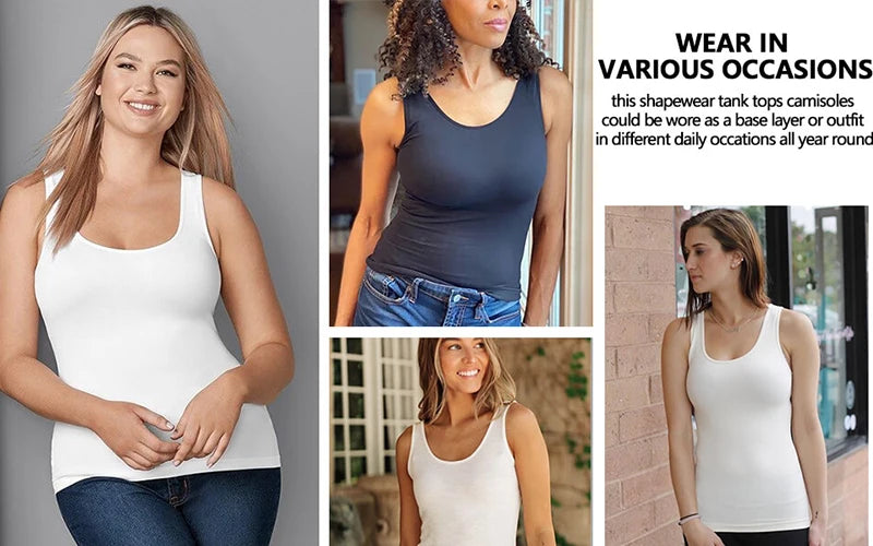 Tummy Control Built‑in Bra Cami Shaper