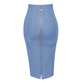 Women Candy Color Knit Skirt