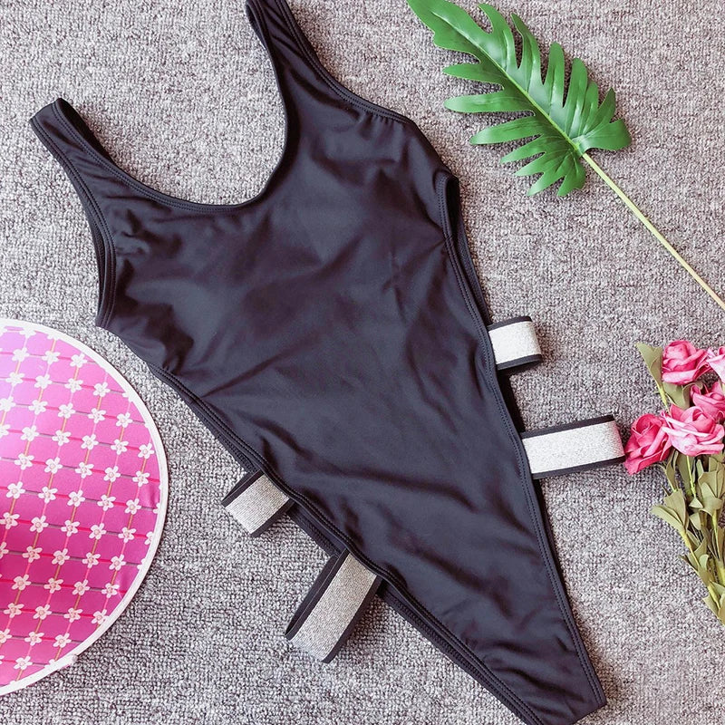 Red/Black Leopard One Piece