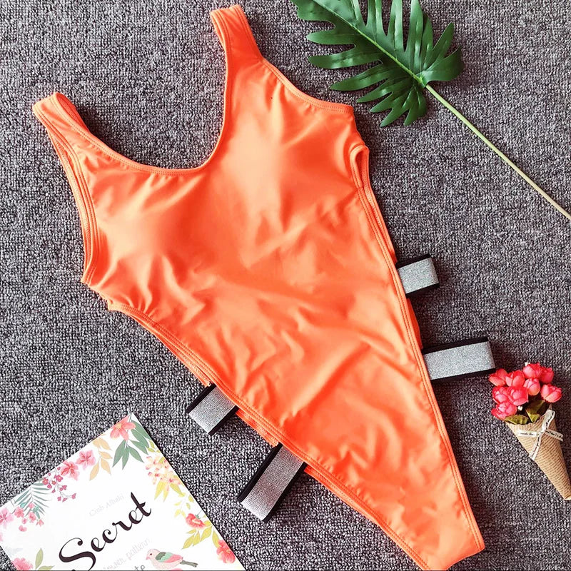 Red/Black Leopard One Piece