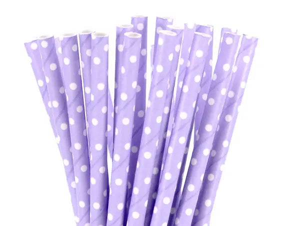 Light Color Paper Straws (25pcs)