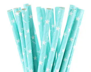 Light Color Paper Straws (25pcs)