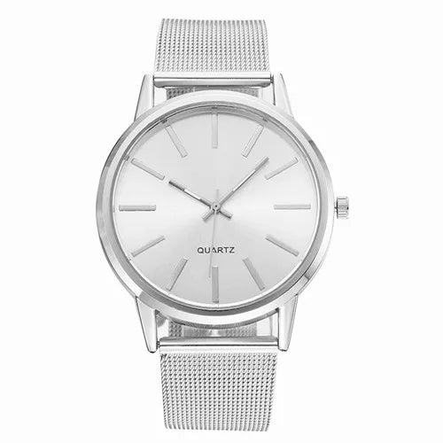 Women’s Minimalist Silver Quartz Watch