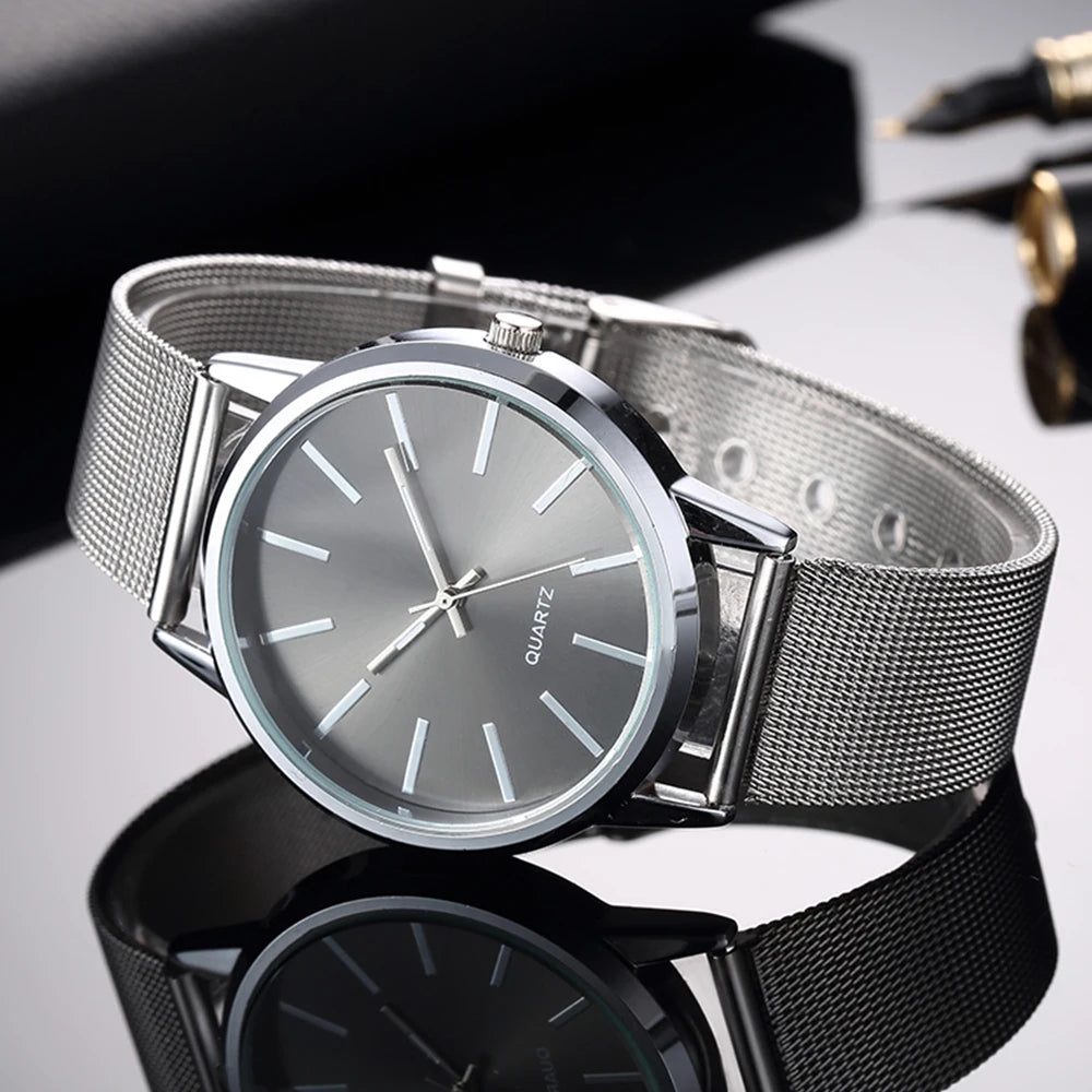 Women’s Minimalist Silver Quartz Watch