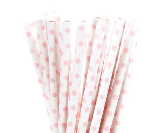 Light Color Paper Straws (25pcs)