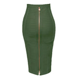 Women Candy Color Knit Skirt