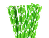 Grass Green Paper Straws (25pcs)
