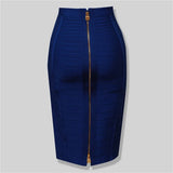 Women Candy Color Knit Skirt
