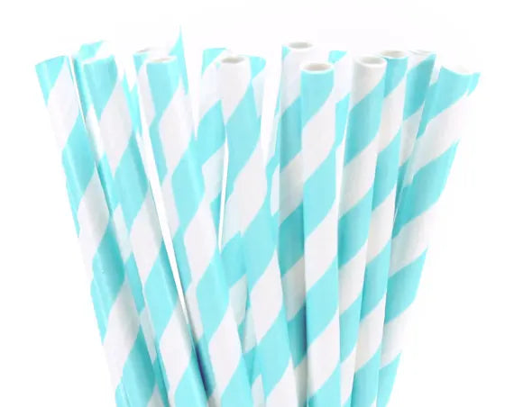 Light Color Paper Straws (25pcs)