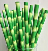 Grass Green Paper Straws (25pcs)