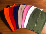 Women Candy Color Knit Skirt