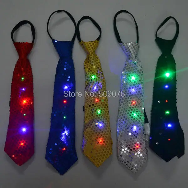 LED Flashing Party Tie