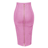 Women Candy Color Knit Skirt