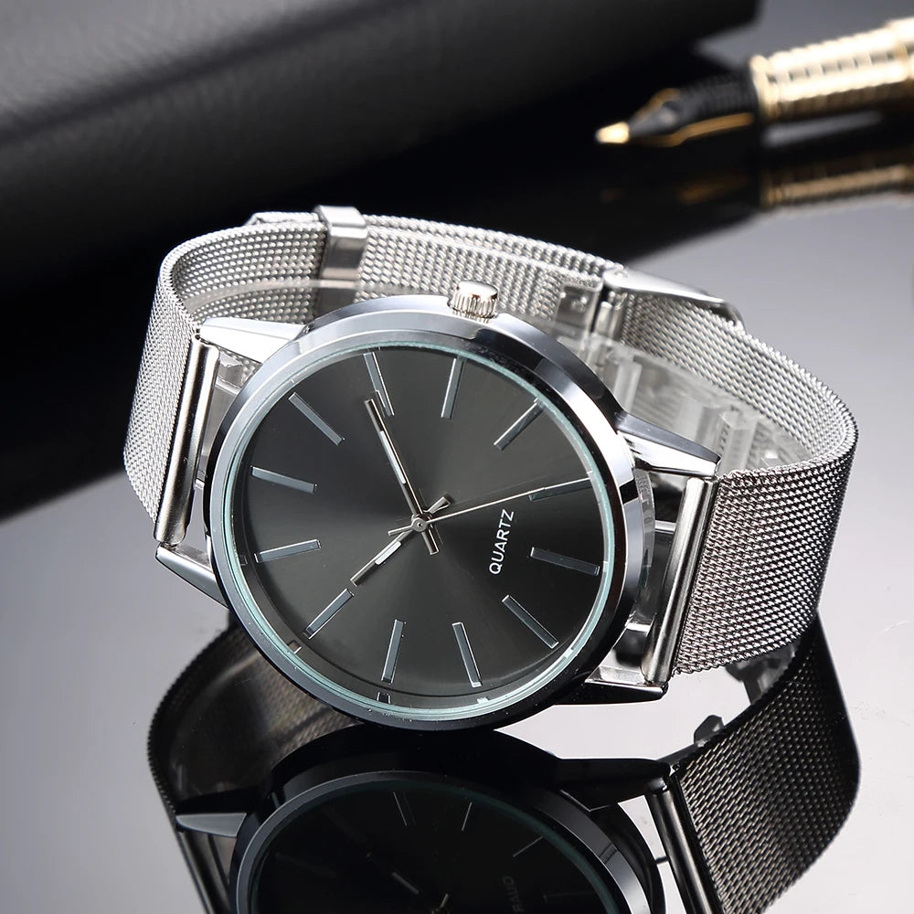 Women’s Minimalist Silver Quartz Watch