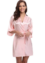 Women Silk Kimono Bridesmaid Robe