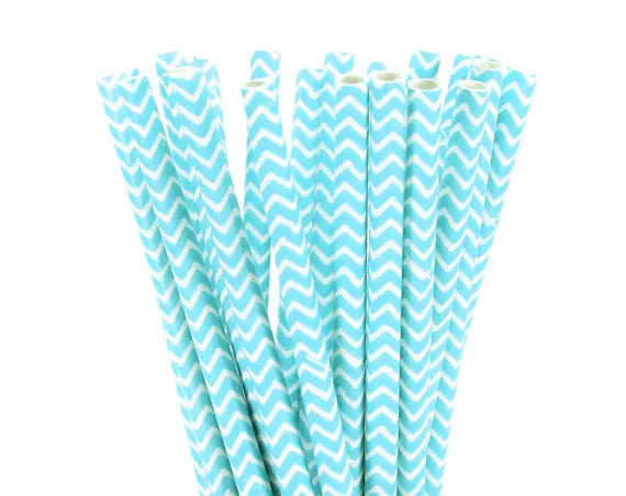Light Color Paper Straws (25pcs)
