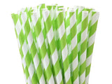 Grass Green Paper Straws (25pcs)