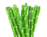 Grass Green Paper Straws (25pcs)